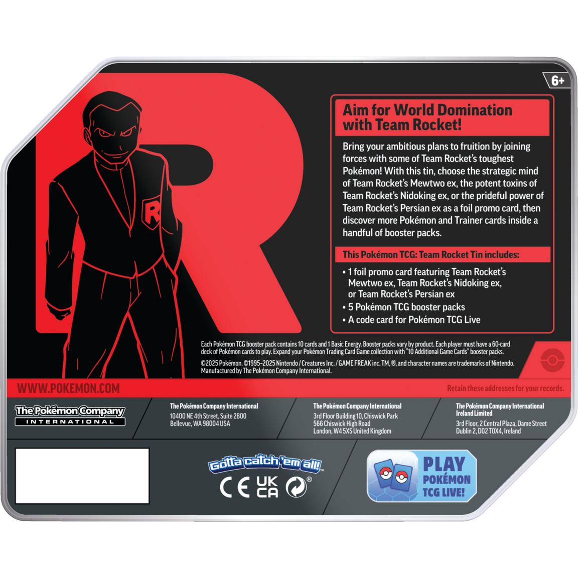 Pokémon Team Rocket Tin