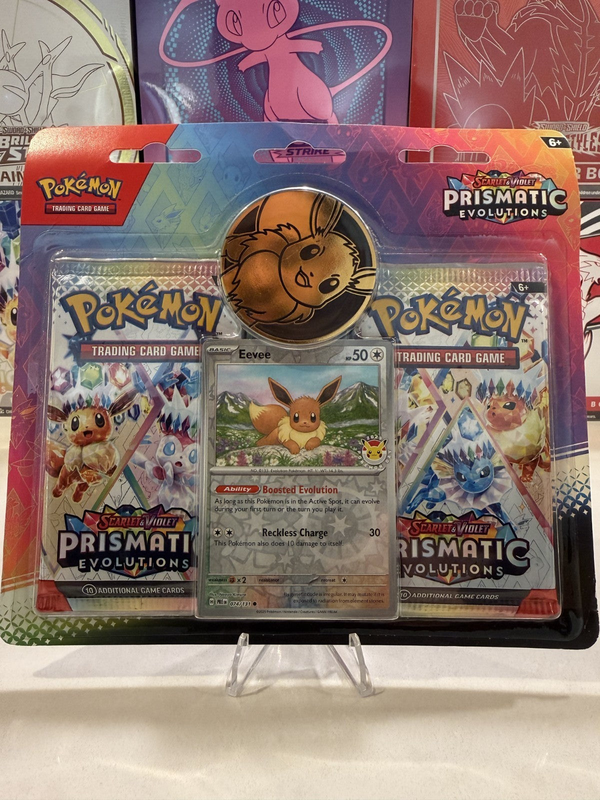 Pokémon Prismatic Evolutions SEALED 2 Booster Pack Blister w/ Promo