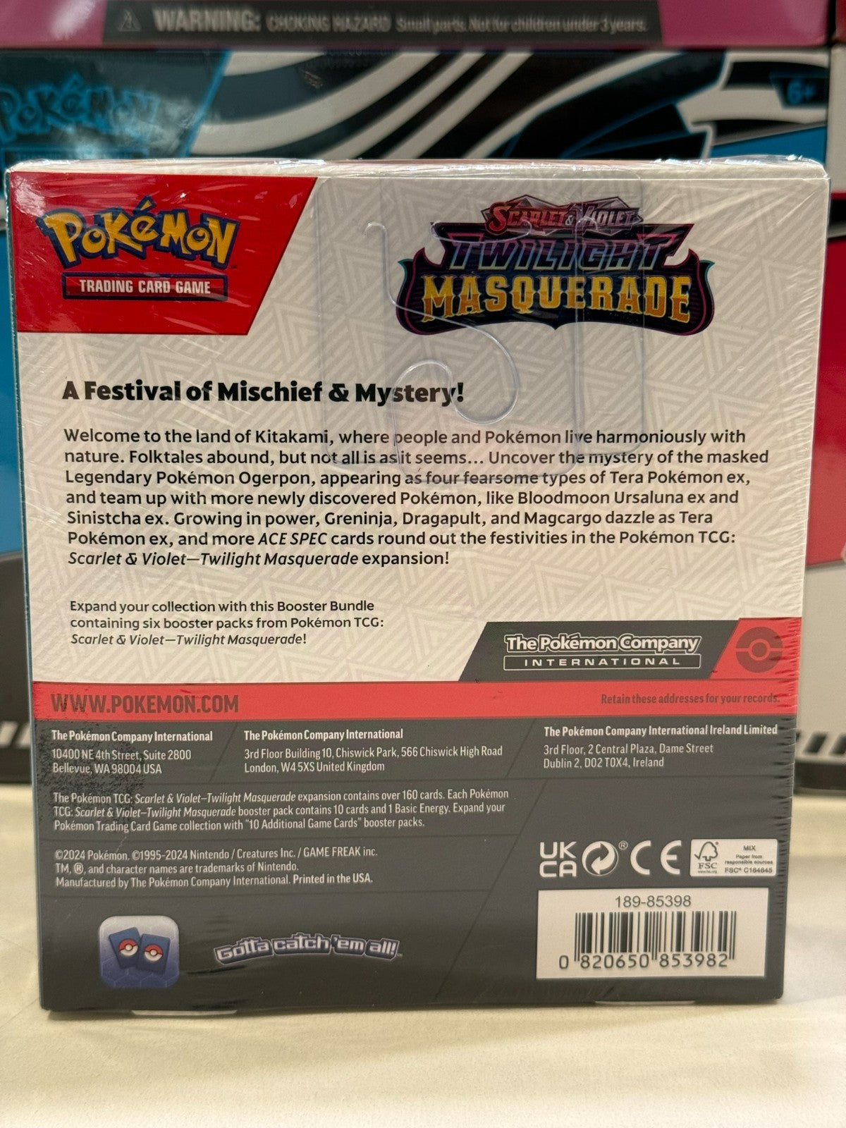 Pokémon TCG:  Twilight Masquerade Booster Bundle - 6 Packs