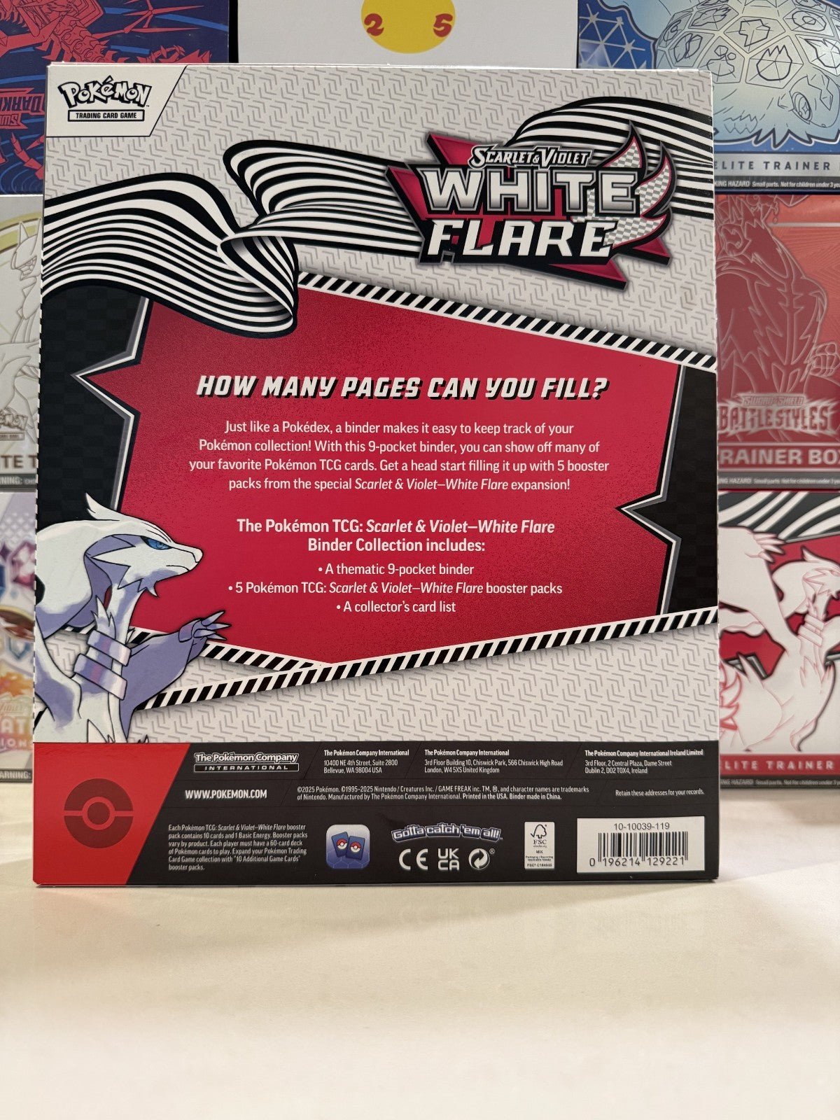 Pokémon White Flare Binder Collection (NEW, SEALED)