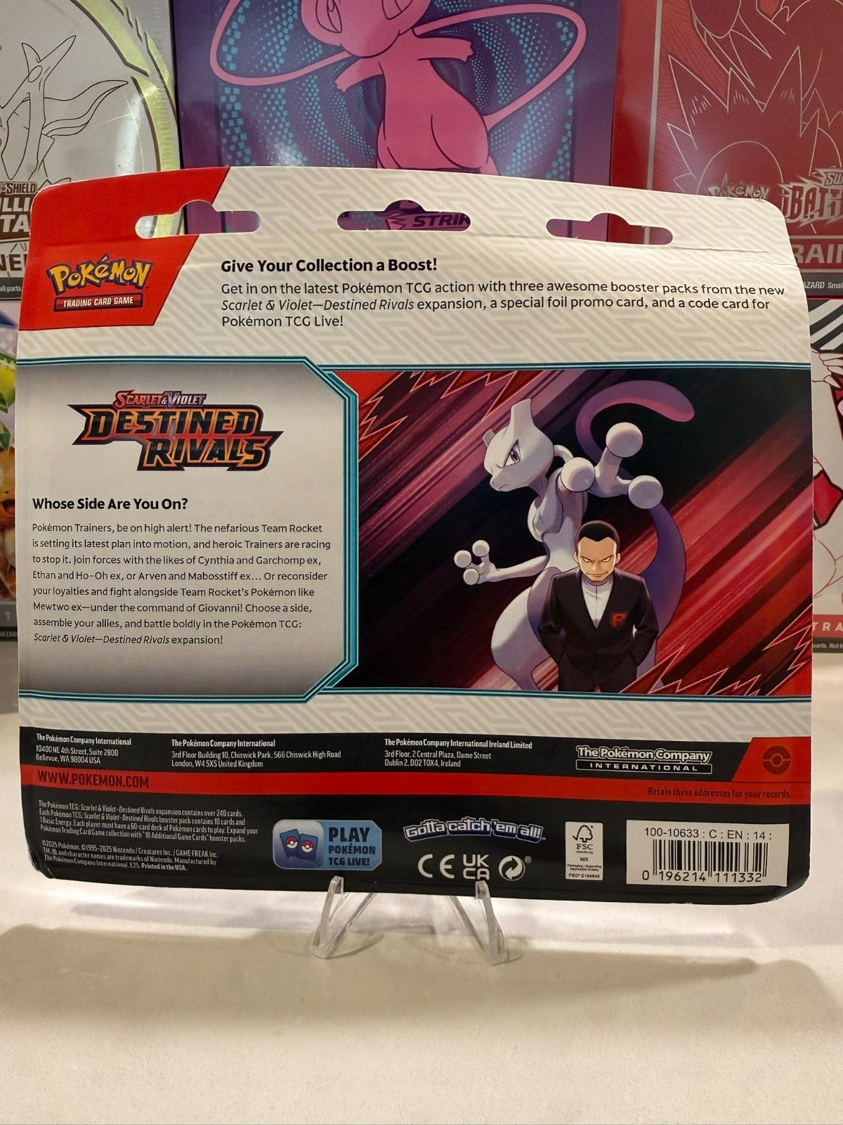 Pokémon TCG: Destined Rivals 3 Booster Blister Pack (Random Promo)