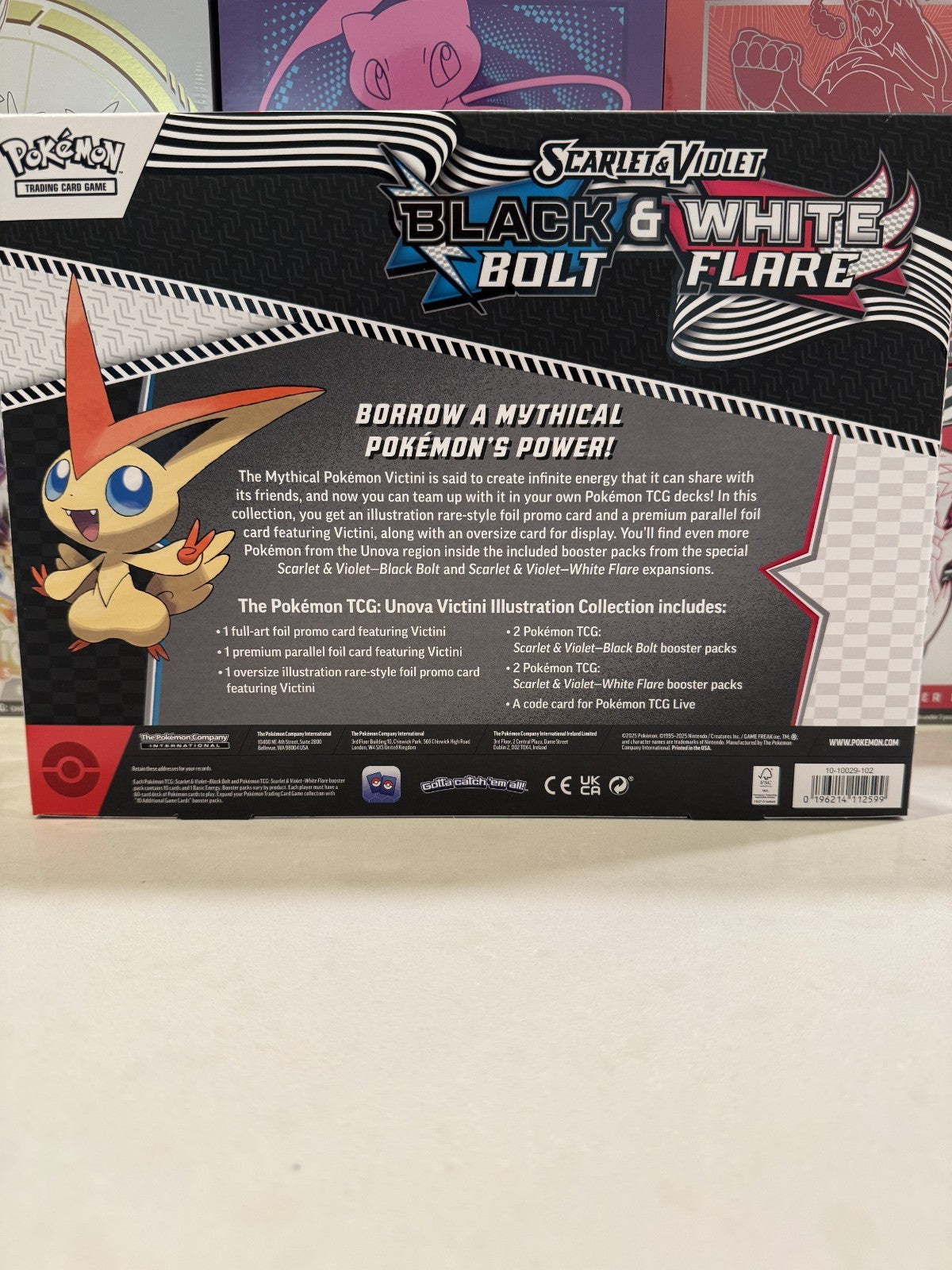 Pokémon Black Bolt and White Flare Victini Illustration Collection (NEW, SEALED)