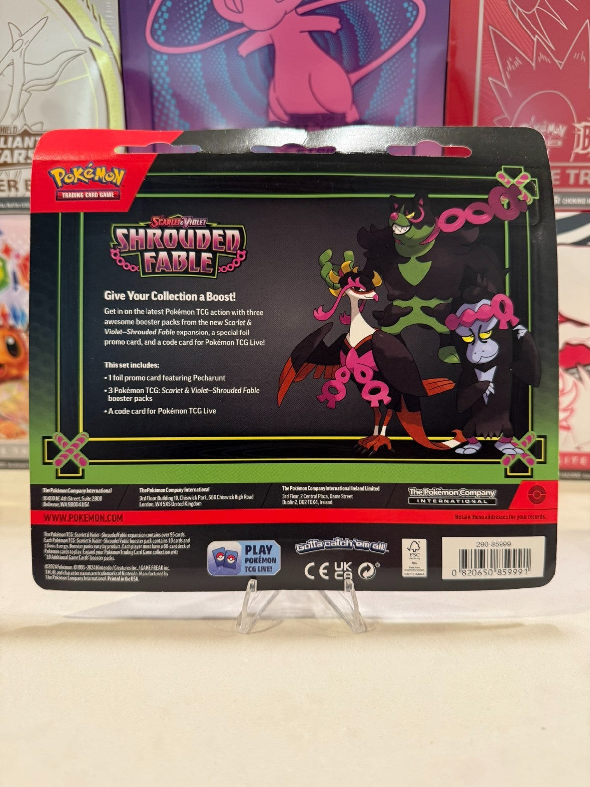 Pokémon TCG: Shrouded Fable 3 Booster Blister Pack w/ promo