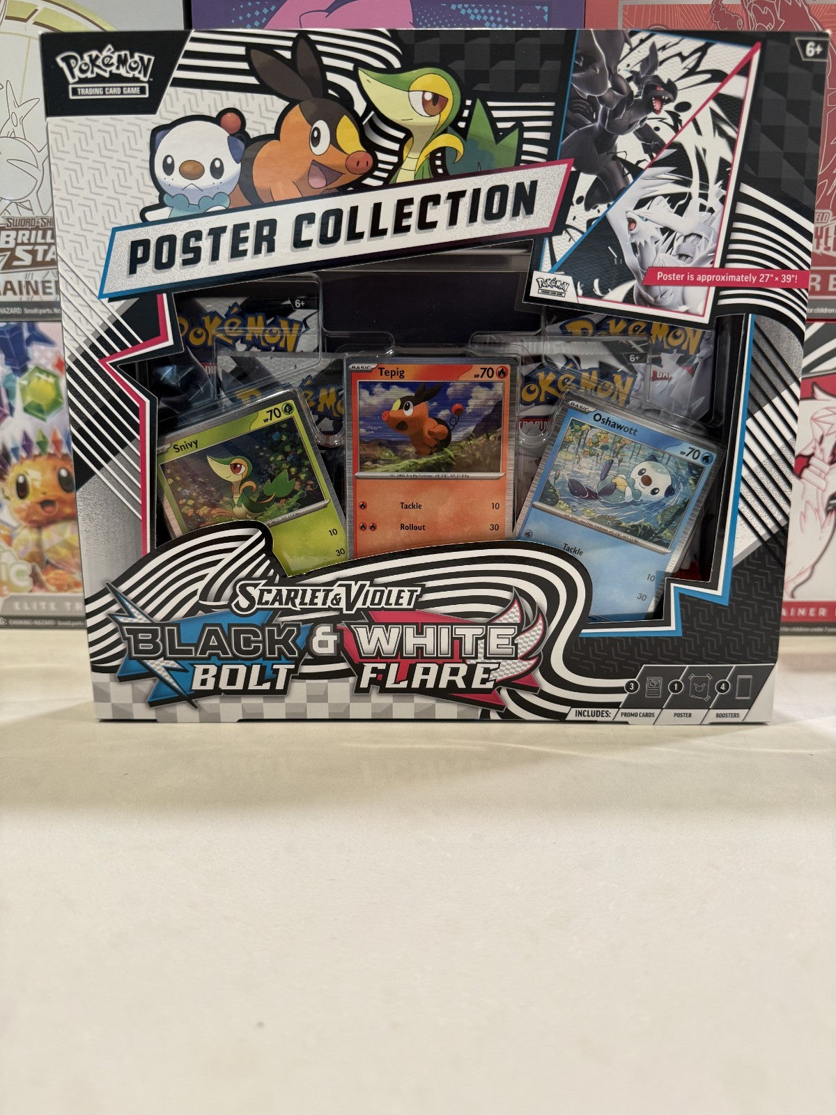 Pokémon Black Bolt & White Flare - Factory Sealed Unova Poster Collection