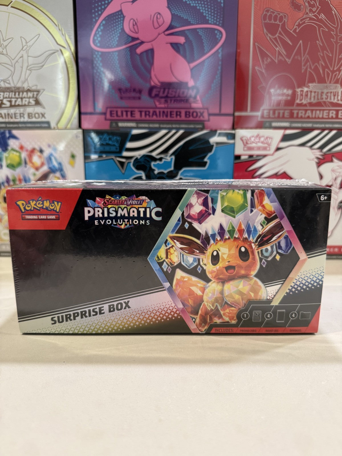 Pokémon Prismatic Evolutions Surprise Box (NEW, SEALED)