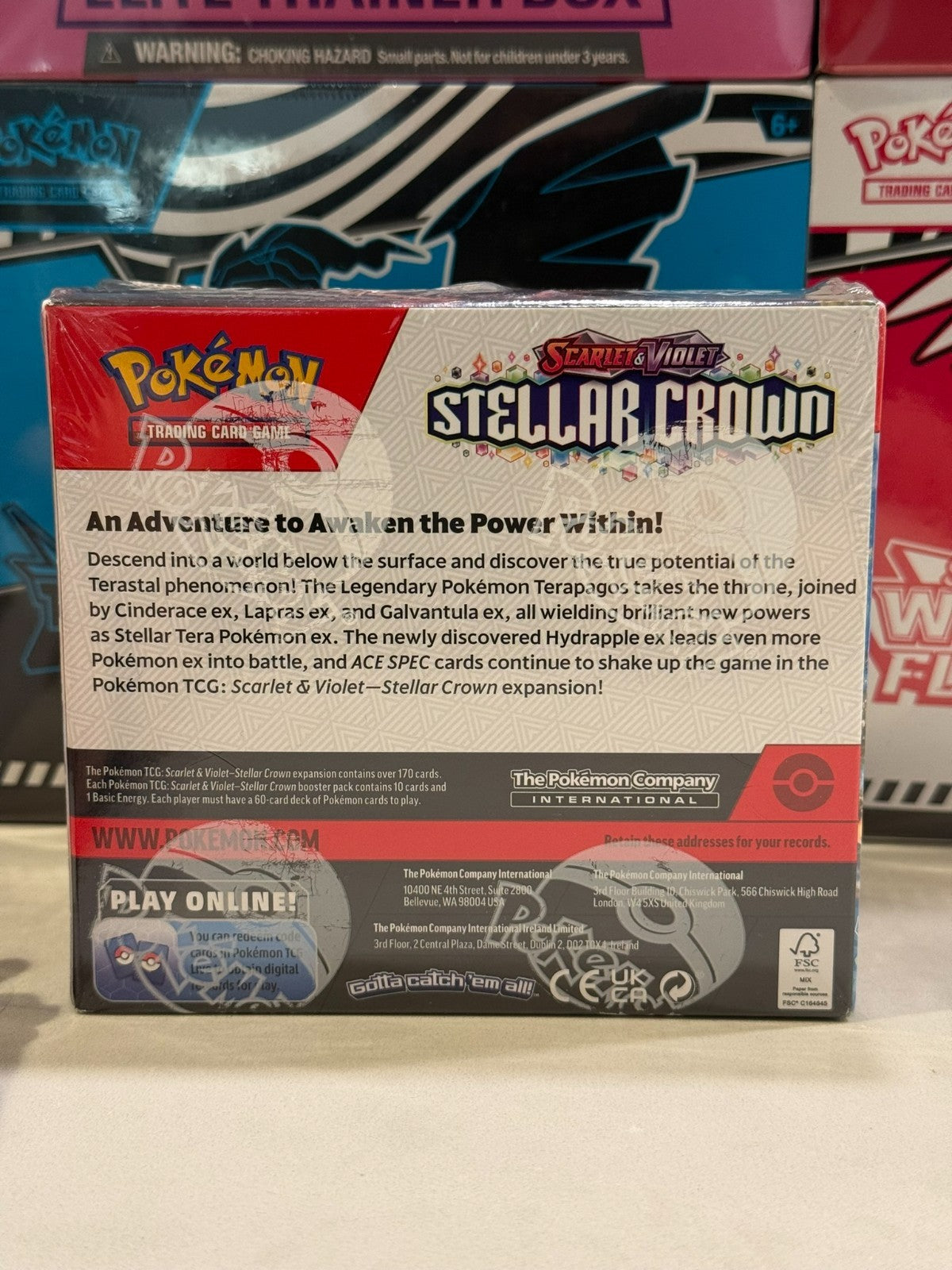 Pokémon TCG:  Stellar Crown Booster Box - 36 Packs