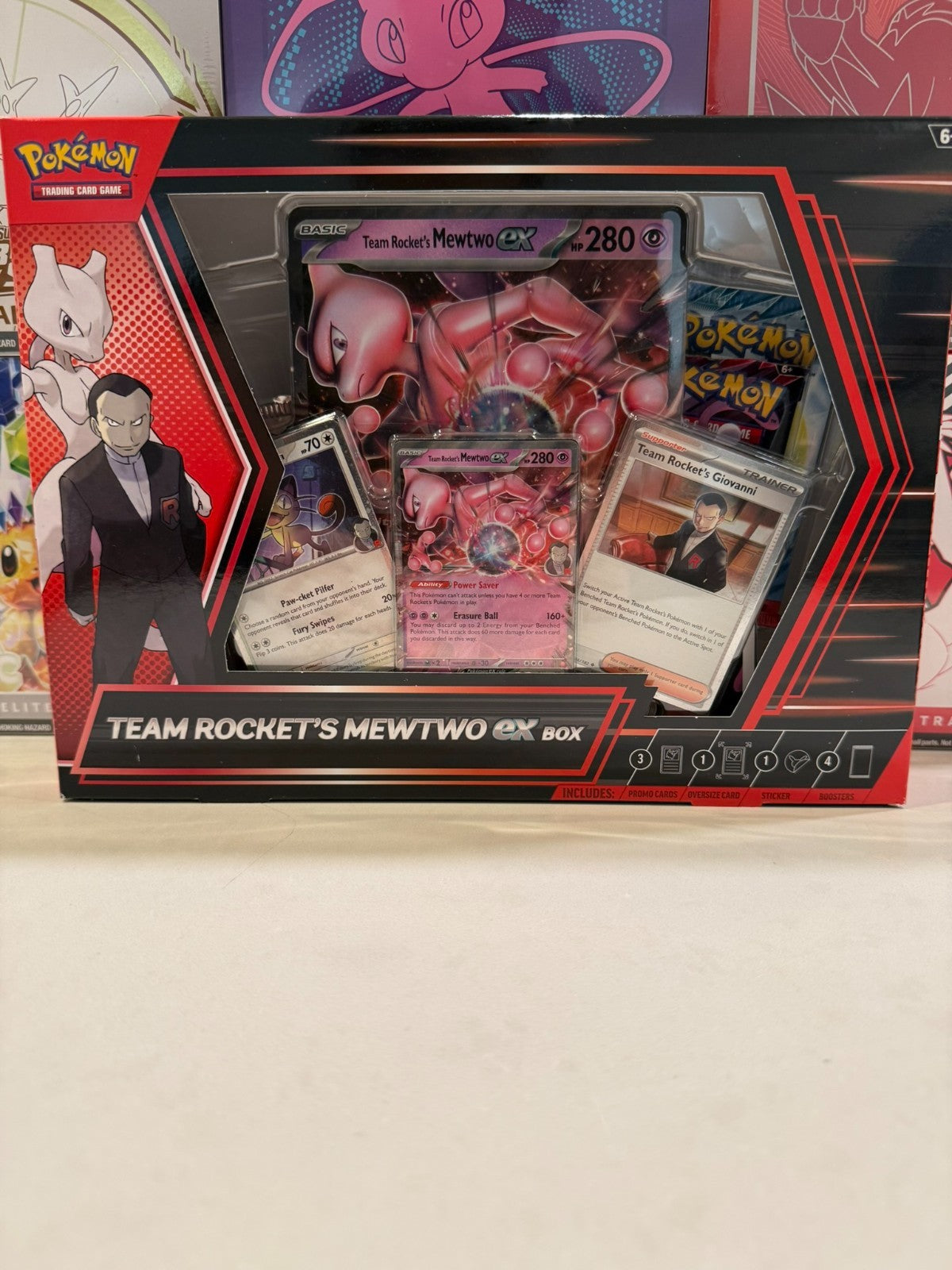 Pokémon TCG: Team Rocket's Mewtwo ex Box