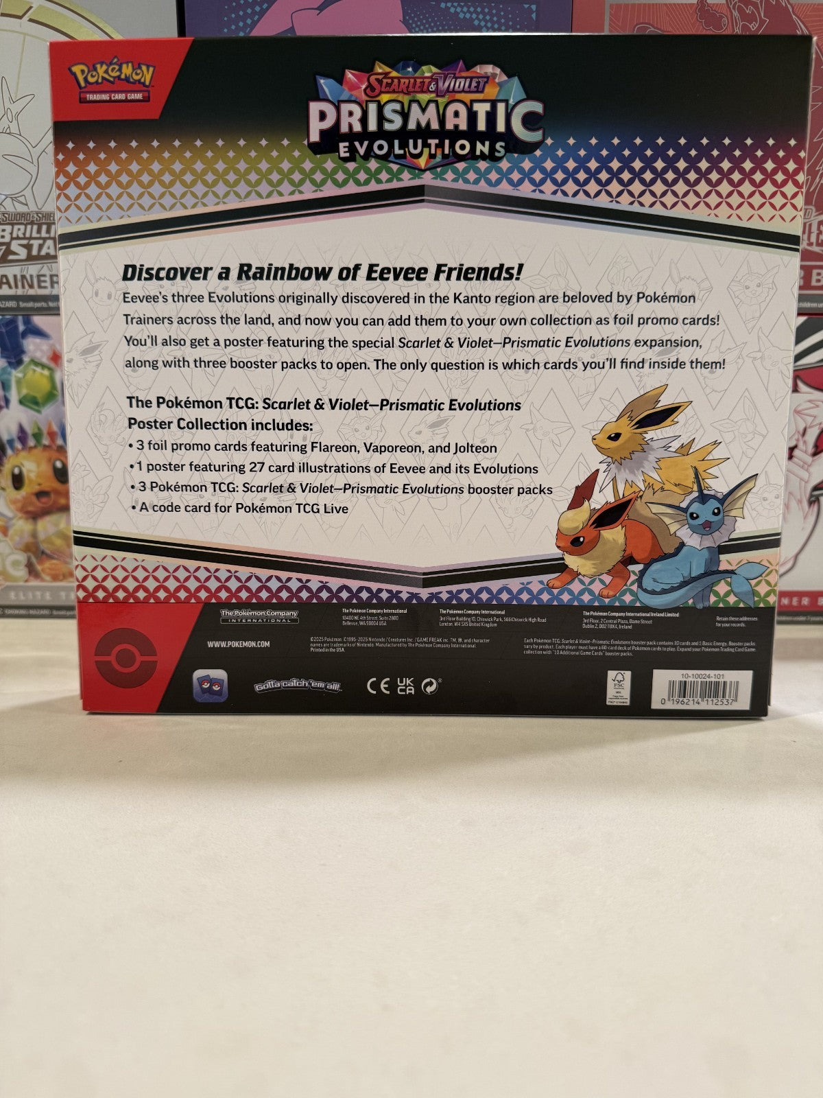 Pokémon Prismatic Evolutions SEALED Poster Collection