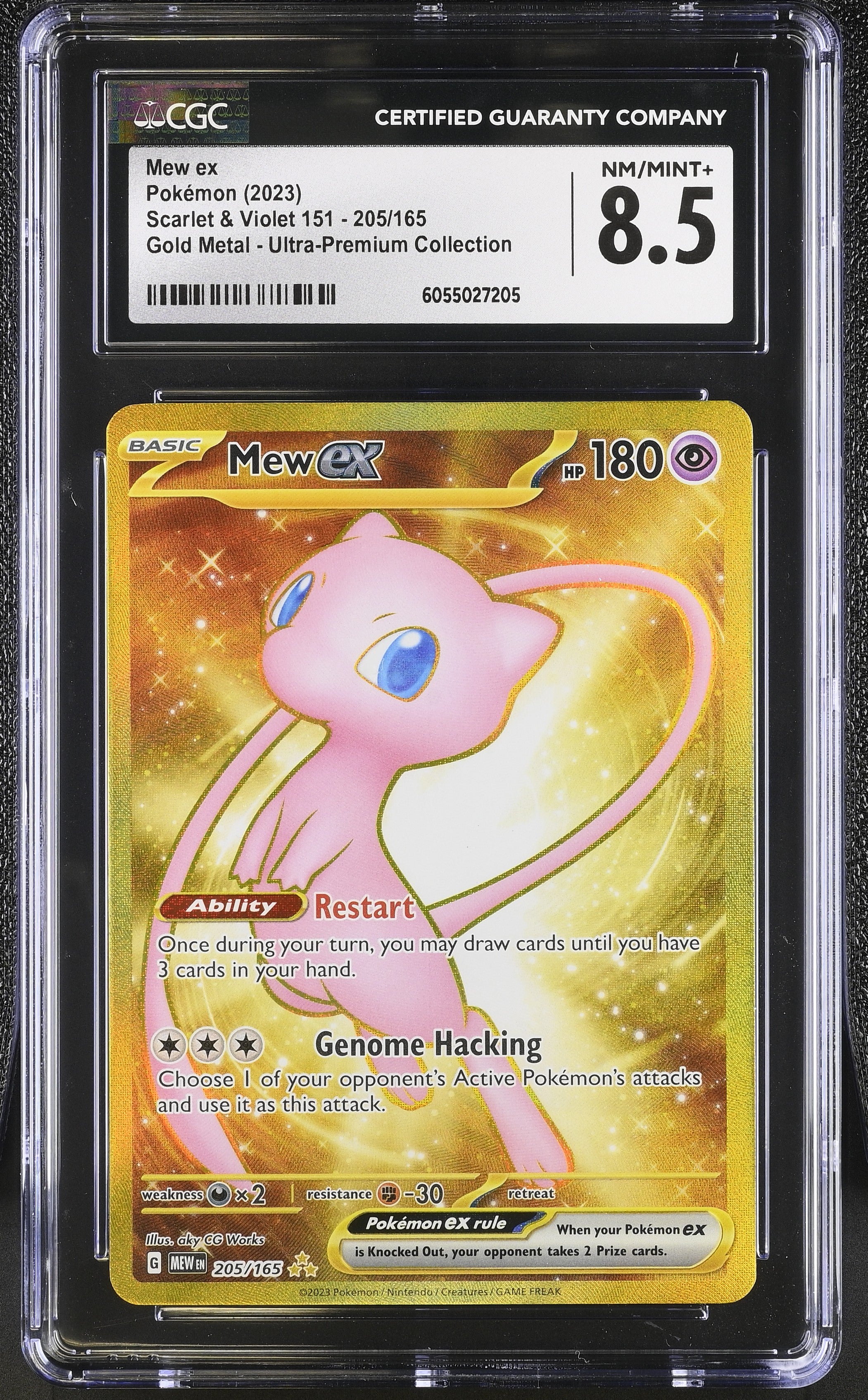 2023 Scarlet & Violet 151 #205/165 Mew ex CGC 8.5