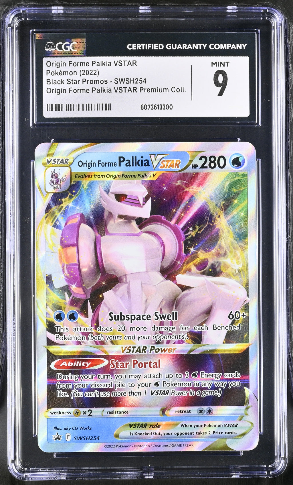 Pokémon TCG: 2022 Black Star Promos #SWSH254 Origin Forme Palkia VSTAR CGC 9