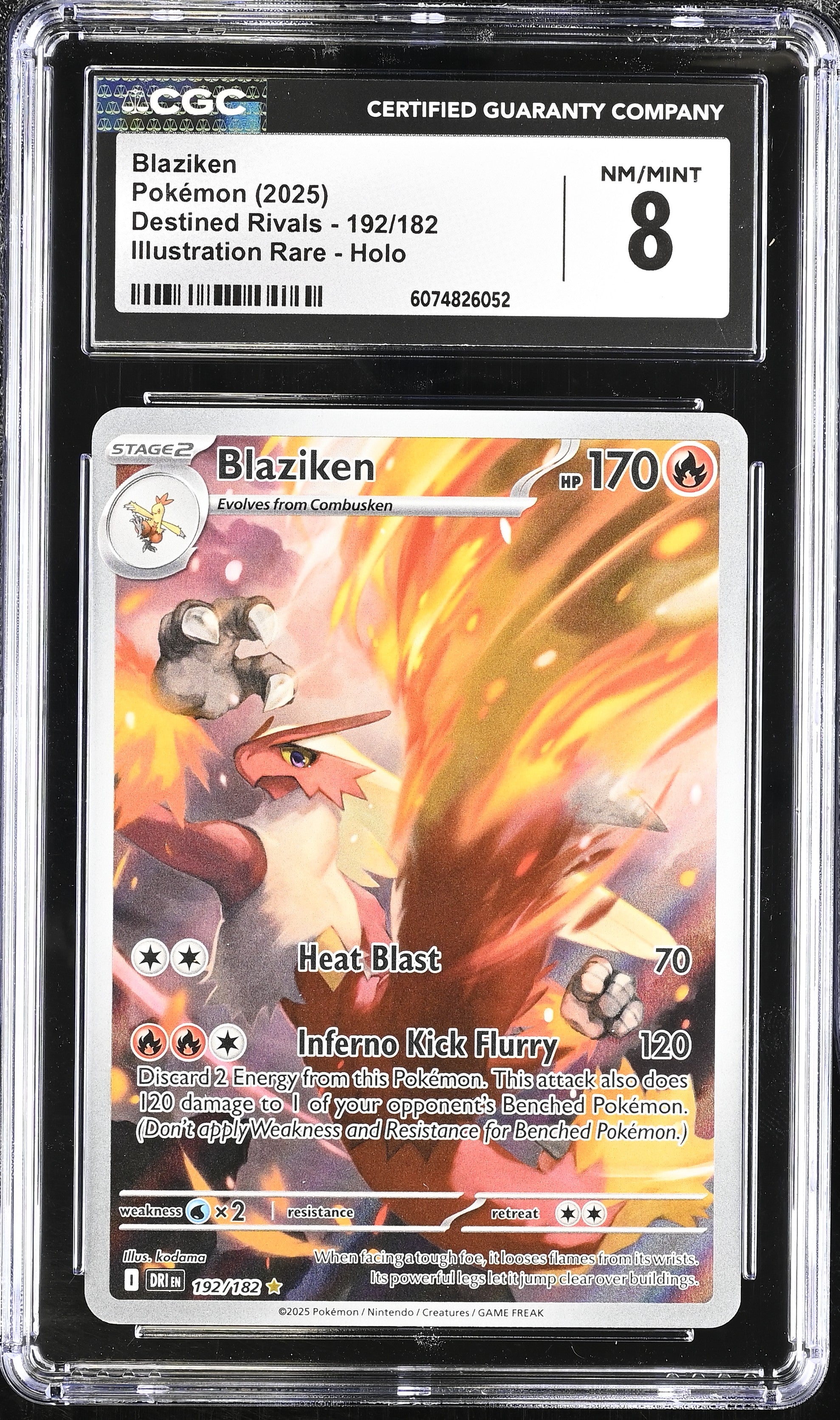 Pokémon TCG: 2025 Destined Rivals #192/182 Blaziken CGC 8