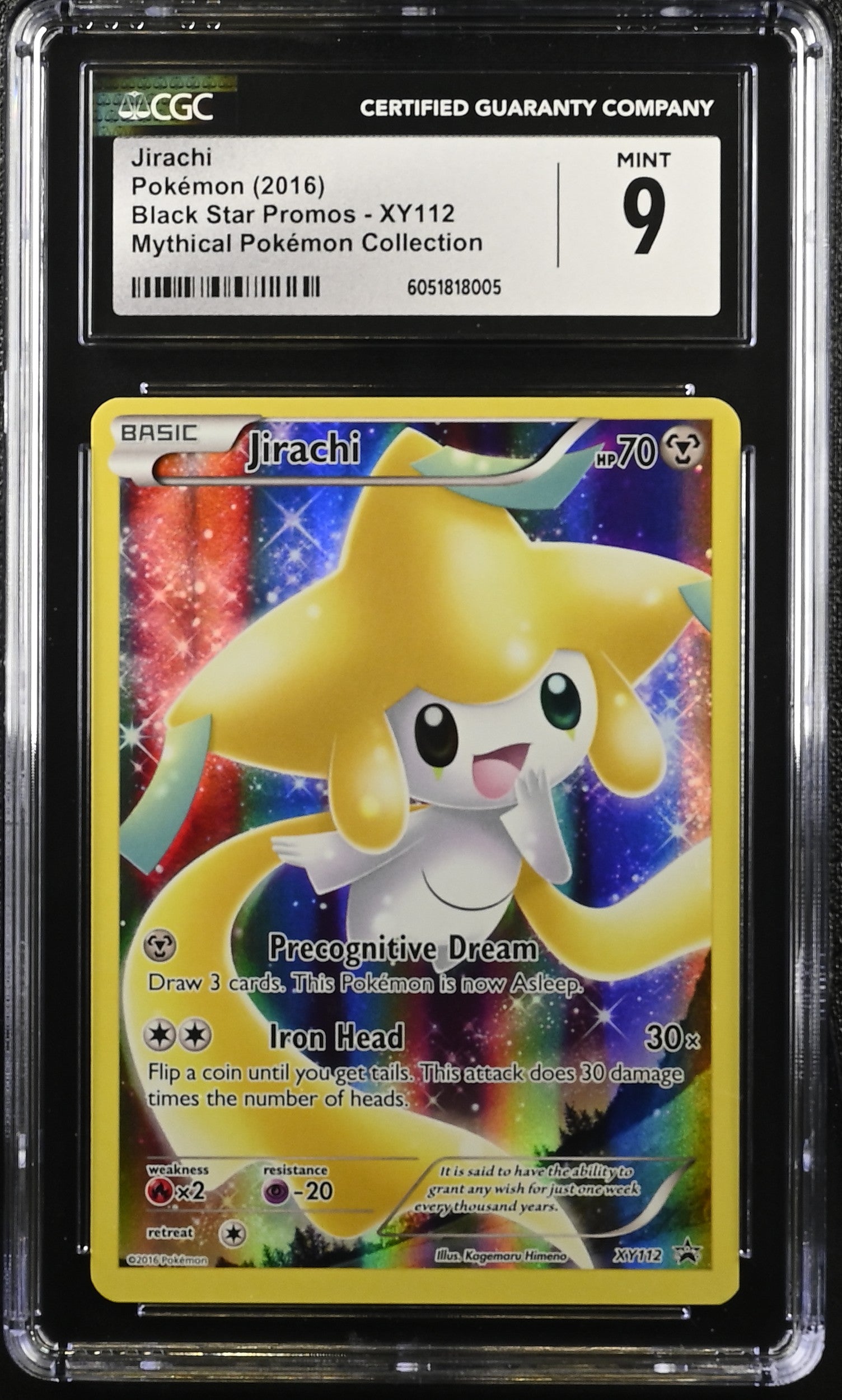Pokémon TCG: 2016 Black Star Promos #XY112 Jirachi CGC 9
