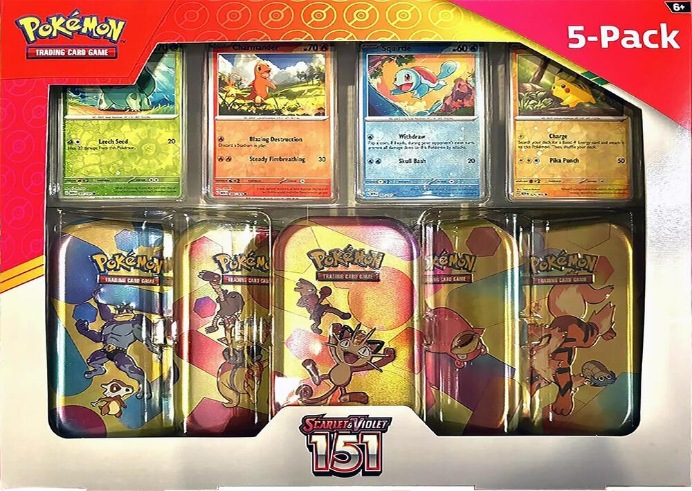 Pokemon Costco Pokemon Scarlet & Violet 151 Mini Tin 5-pack