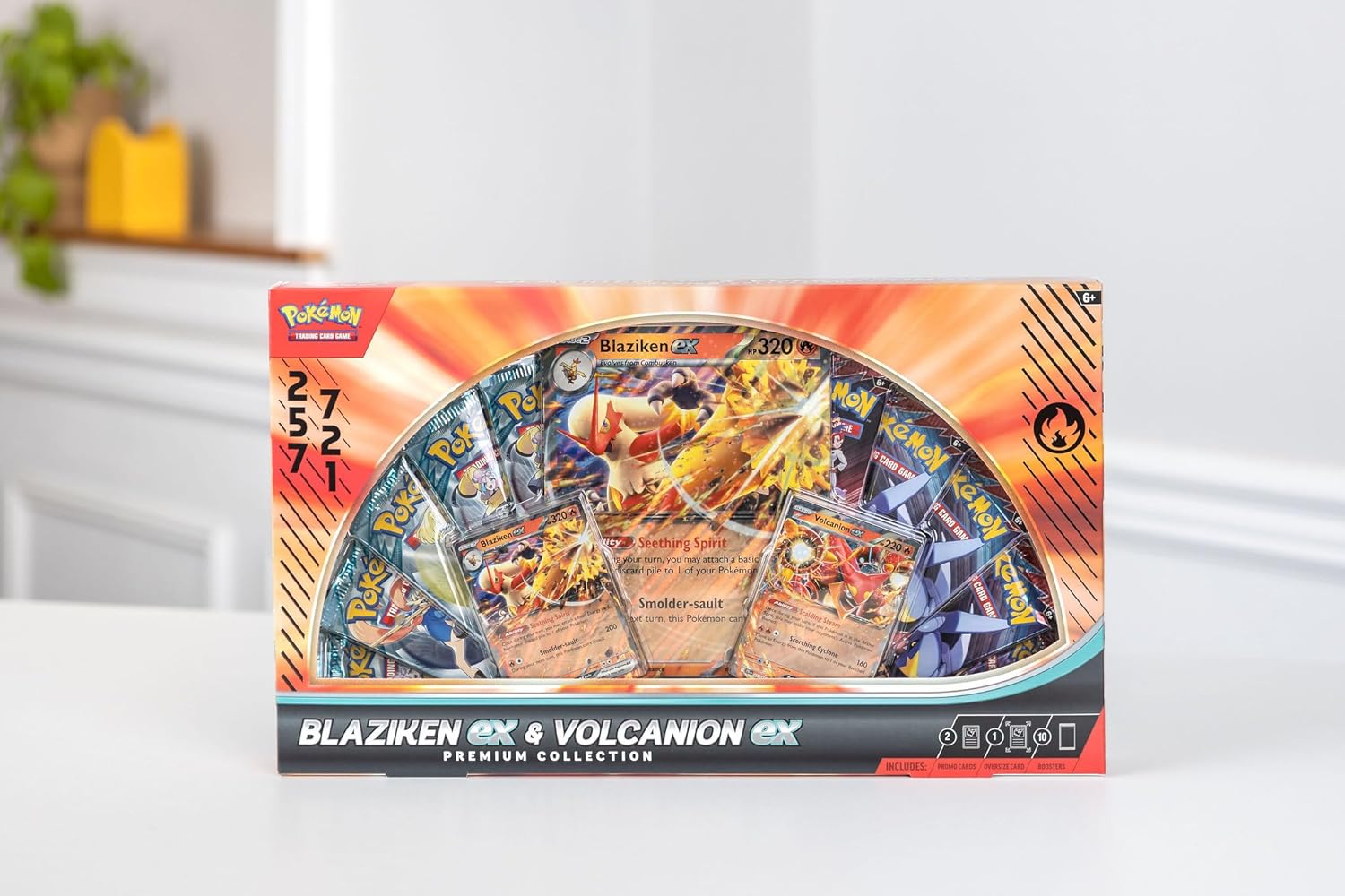 Pokémon TCG: Blaziken ex & Volcanion ex Premium Collection - 2025 Amazon Holiday Exclusive
