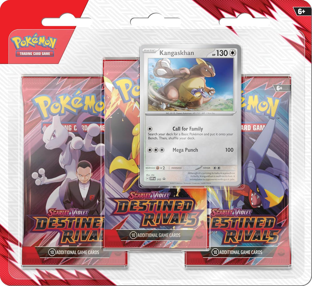 Pokémon TCG: Destined Rivals 3 Booster Blister Pack (Random Promo)