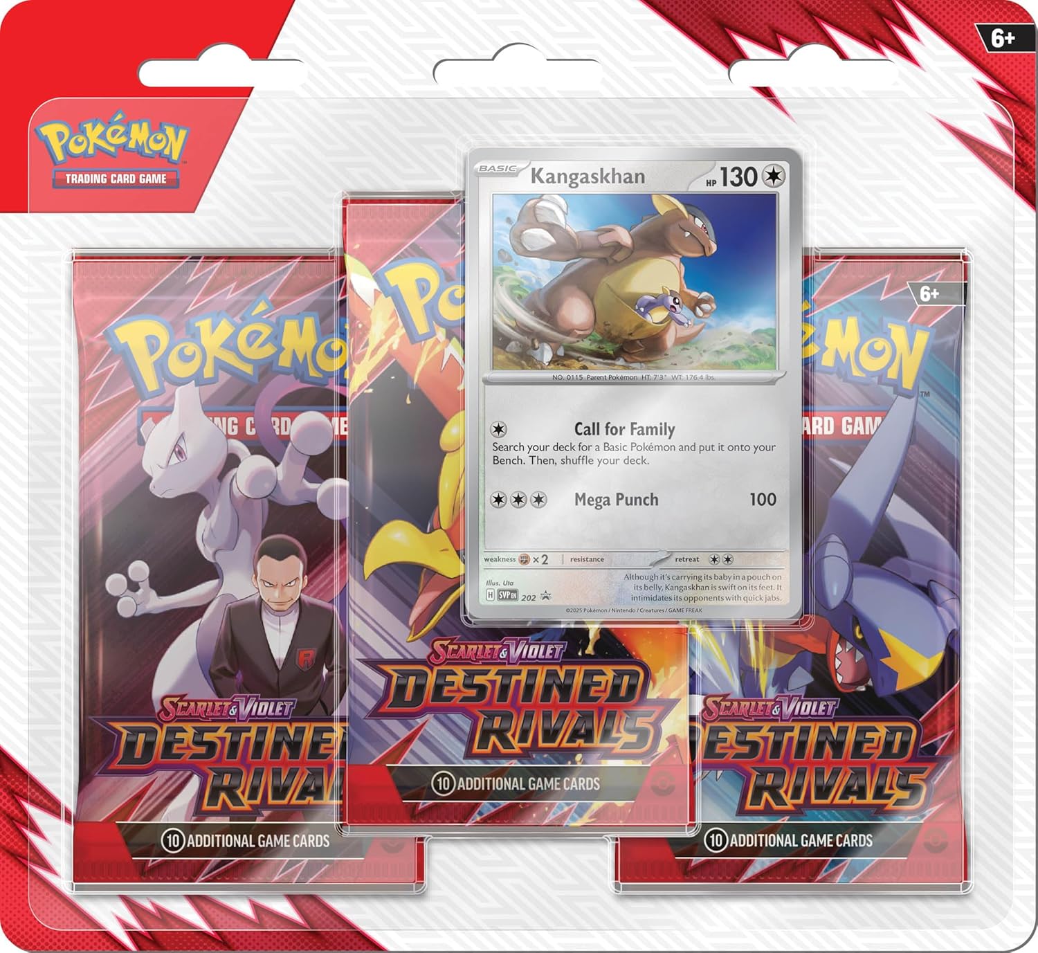Pokémon TCG: Destined Rivals 3 Booster Blister Pack (Random Promo)